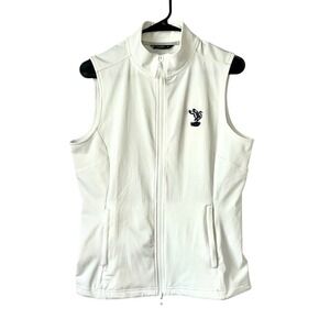Levelwear Resort‎ Ladies Old Marsh Golf Club White Vest Full Zip Medium